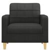 vidaXL Fauteuil Noir 60 cm Tissu