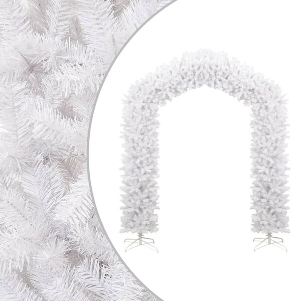 vidaXL Arche d'arbre de No&euml;l Blanc 270 cm