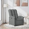 vidaXL Fauteuil inclinable de massage gris fonc&eacute; tissu