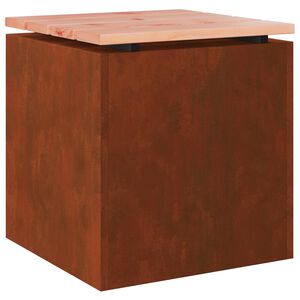 vidaXL Banc de jardin Rouill&eacute; 40 x 40 x 43 cm