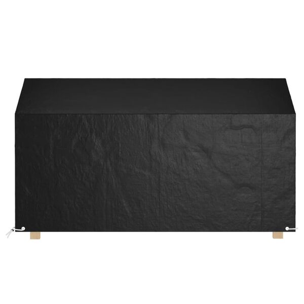 vidaXL Housse de banc de jardin 12 &oelig;illets 210x70x70/88cm poly&eacute;thyl&egrave;ne