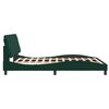 vidaXL Cadre de lit sans matelas vert fonc&eacute; 160x200 cm velours