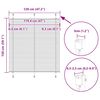 vidaXL Store pliss&eacute; blanc 120x150cm largeur du tissu 119,4cm polyester