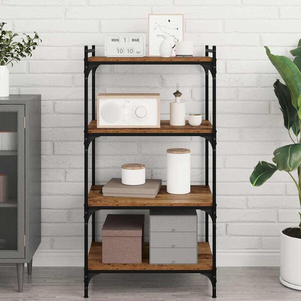 vidaXL &Eacute;tag&egrave;re &agrave; livres 4 pcs Marron 60 x 40 x 1,5 cm
