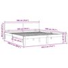 vidaXL Cadre de lit sans matelas blanc 180x200 cm