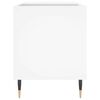 vidaXL Armoire à disques blanc 85x38x48 cm bois d'ingénierie