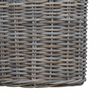 vidaXL Panier &agrave; plantes avec stockage 3 pcs Gris Rattan Kubu