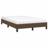 vidaXL Cadre de lit sans matelas marron foncé 120x190 cm tissu