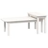vidaXL Ensemble de tables basses 2 pcs Blanc Bois massif de pin