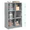 vidaXL Buffet haut avec portes gris sonoma 68x37x109cm bois ingénierie