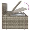 vidaXL Salon de jardin 8 pcs avec coussins Gris R&eacute;sine tress&eacute;e