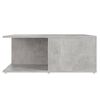 vidaXL Table basse gris b&eacute;ton 80x80x31 cm bois d'ing&eacute;nierie