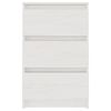 vidaXL Tables de chevet 2 pcs Blanc 40x29,5x64 cm Bois de pin solide