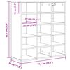 vidaXL Cabinet &agrave; chaussures avec &eacute;tag&egrave;re Blanc 77,5 x 30 x 83,5 cm