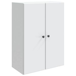 vidaXL Armoire Murale Blanc 66 x 34,5 x 90 cm Bois d'ing&eacute;nierie