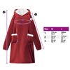 vidaXL Sweat &agrave; capuche couverture Rouge Bordeaux M Polaire et flanelle