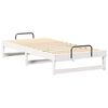 vidaXL Cadre de lit Blanc 75 x 190 cm Pin massif