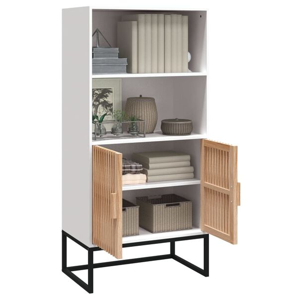 vidaXL Buffet blanc 60x35x125 cm bois d'ing&eacute;nierie