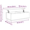 vidaXL Table basse Marron miel 100x50x35 cm Bois massif de pin