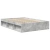 vidaXL Cadre de lit sans matelas gris b&eacute;ton 120x190 cm