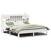 vidaXL Lit biblioth&egrave;que sans matelas blanc 180x200 cm bois pin massif