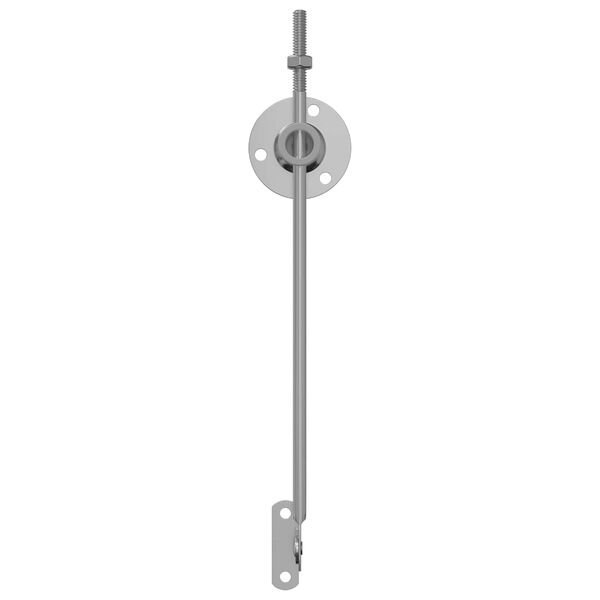 vidaXL Charni&egrave;re de support de couvercle 12 pcs Argent&eacute; Fer