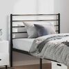 vidaXL T&ecirc;te de lit m&eacute;tal noir 100 cm