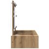 vidaXL Table de Toilette Marron 100 x 40 x 70 cm Bois d'ing&eacute;nierie
