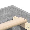vidaXL Cadre de lit sans matelas sonoma gris 135x190 cm