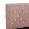 vidaXL Cadre de lit sans matelas Rose Velours 180x200 cm