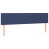 vidaXL T&ecirc;te de lit &agrave; LED Bleu 180x5x78/88 cm Tissu