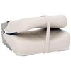 vidaXL Si&egrave;ge de bateau pliable 1 ensemble oreiller bleu blanc