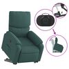 vidaXL Fauteuil inclinable vert fonc&eacute; tissu
