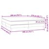 vidaXL Sommier &agrave; lattes de lit avec matelas noir 200x210 cm Velours