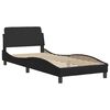 vidaXL Cadre de lit Dover noir 80x200 cm similicuir