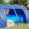 vidaXL D&ocirc;me de tente de piscine Vert 538 x 440 x 204 cm