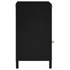 vidaXL Tables de chevet 2 pcs Noir 40x30x54,5 cm Acier et verre