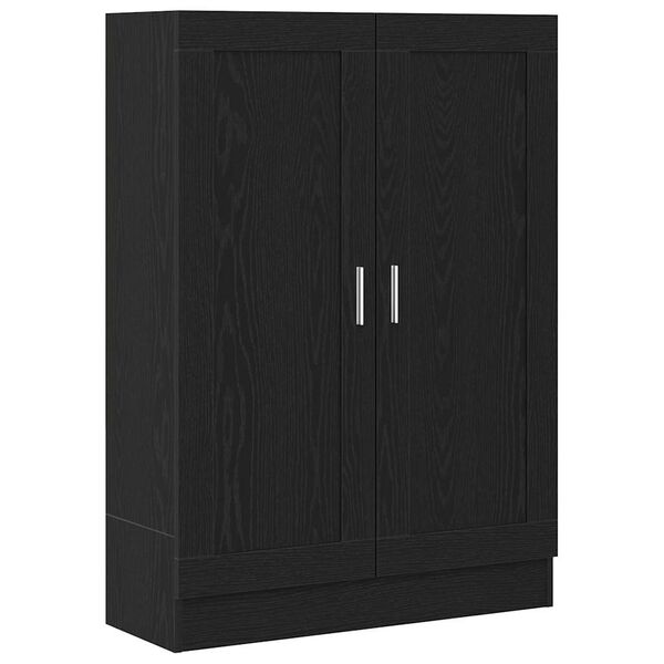 vidaXL Biblioth&egrave;que Ch&ecirc;ne noir 82,5 x 30,5 x 115 cm Bois d'ing&eacute;nierie