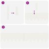 vidaXL Bordure de Pelouse 10 pcs Blanc 100 x 0.05 x 20 cm