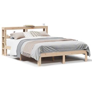 vidaXL Cadre de lit avec t&ecirc;te de lit sans matelas 120x190 cm