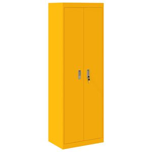 vidaXL Armoire de rangement 2 pcs Jaune moutarde 60 x 40 x 180 cm