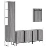 vidaXL Ensemble de meubles de salle de bain 4 pcs Sonoma gris