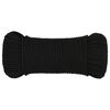 vidaXL Corde de travail Noir 4 mm 500 m Polyester