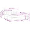 vidaXL Lit avec rangement et matelas Gris fonc&eacute; 200 x 200 cm