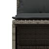 vidaXL Salon de jardin 5 pcs avec coussins gris r&eacute;sine tress&eacute;e