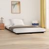 vidaXL Cadre de lit sans matelas noir 140x190 cm bois de pin massif