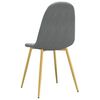 vidaXL Chaises &agrave; manger lot de 6 gris clair velours
