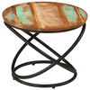 vidaXL Table basse Ø50x40 cm bois de récupération massif et acier