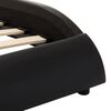 vidaXL Cadre de lit sans matelas noir et blanc similicuir 180x200 cm