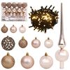 vidaXL Sapin de No&euml;l artificiel pr&eacute;-&eacute;clair&eacute; Noir 150 cm PVC